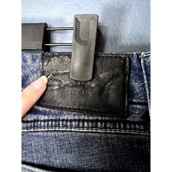 Seven Flare Jeans Women's Size 16 Sequin Fancy Pocket Distressed Medium Wash - Picture 4 of 12